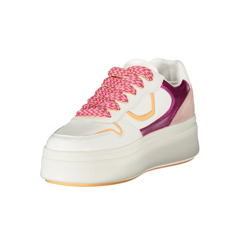 Blauer White Leather Women Sneaker - Stylish and Comfortable