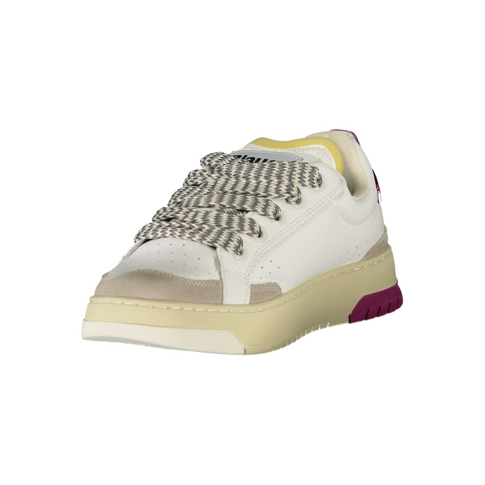 Blauer White Leather Women Sneaker - Stylish & Comfortable
