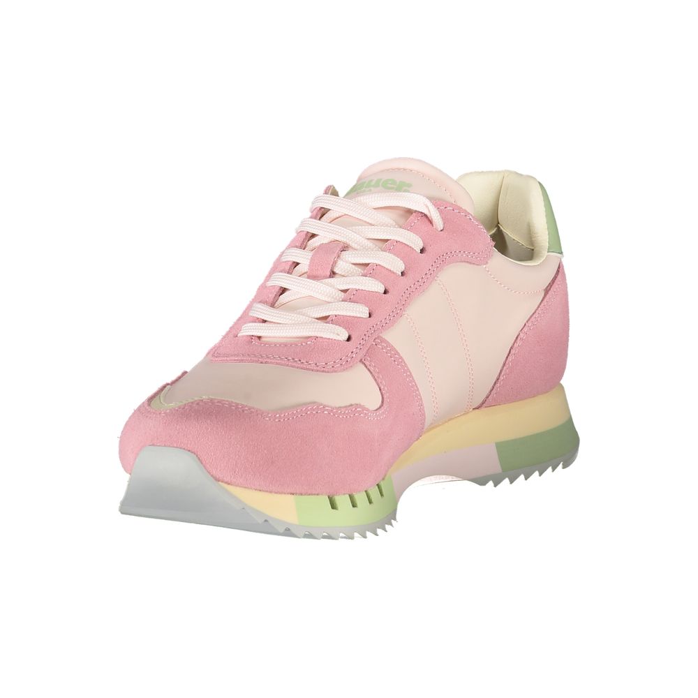 Blauer Pink Leather Women Sneaker - Chic Sport Style