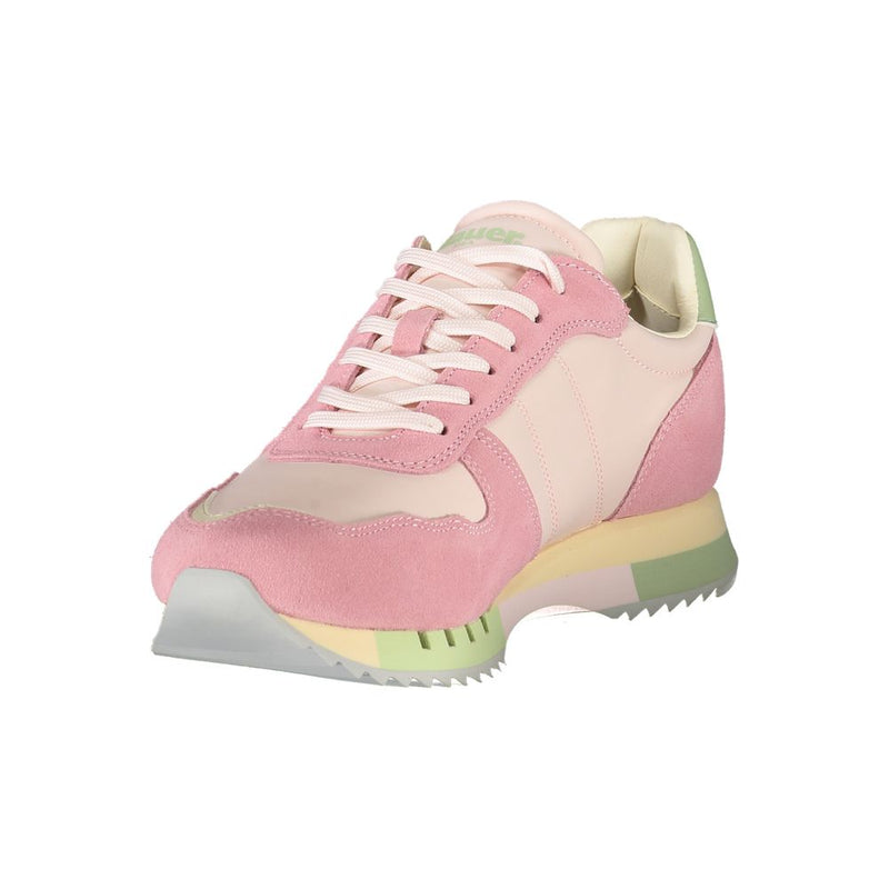 Blauer Pink Leather Women Sneaker - Chic Sport Style