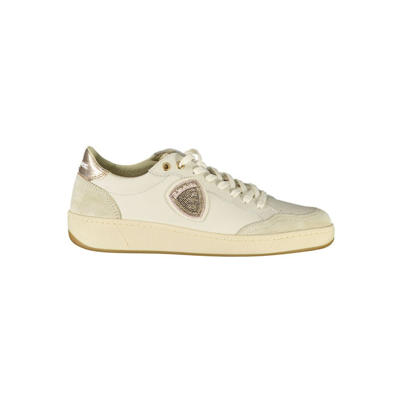 Blauer White Leather Women Sneaker - Chic & Comfortable