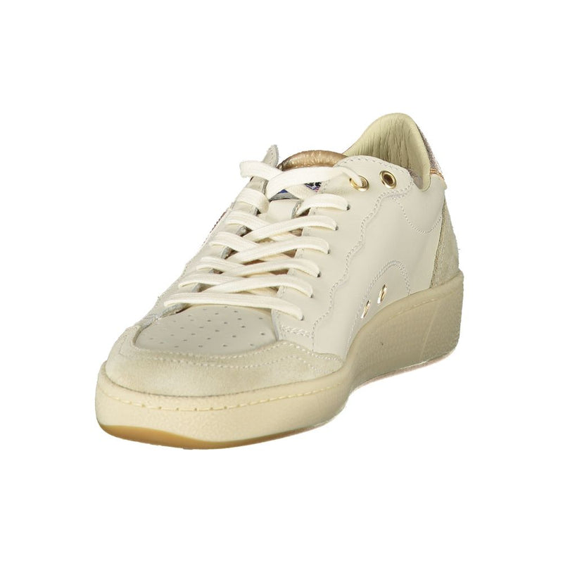 Blauer White Leather Women Sneaker - Chic & Comfortable