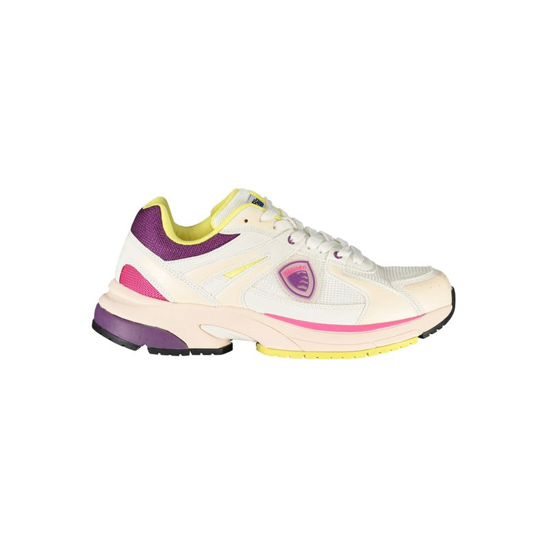 Blauer White Polyester Women Sneaker - Sporty Chic Style