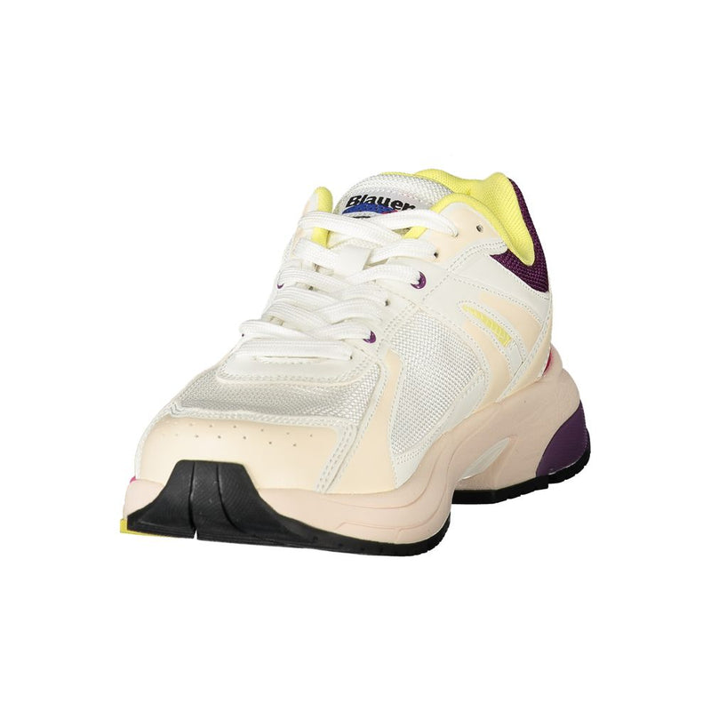 Blauer White Polyester Women Sneaker - Sporty Chic Style