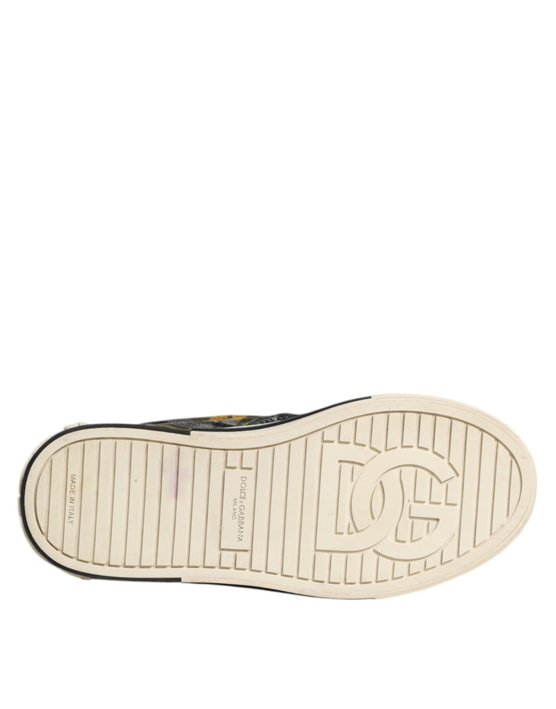 Dolce & Gabbana Multicolor Portofino Tartan Check Sneakers