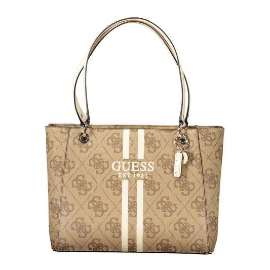 Sac à main Guess Jeans beige en polyéthylène pour femme