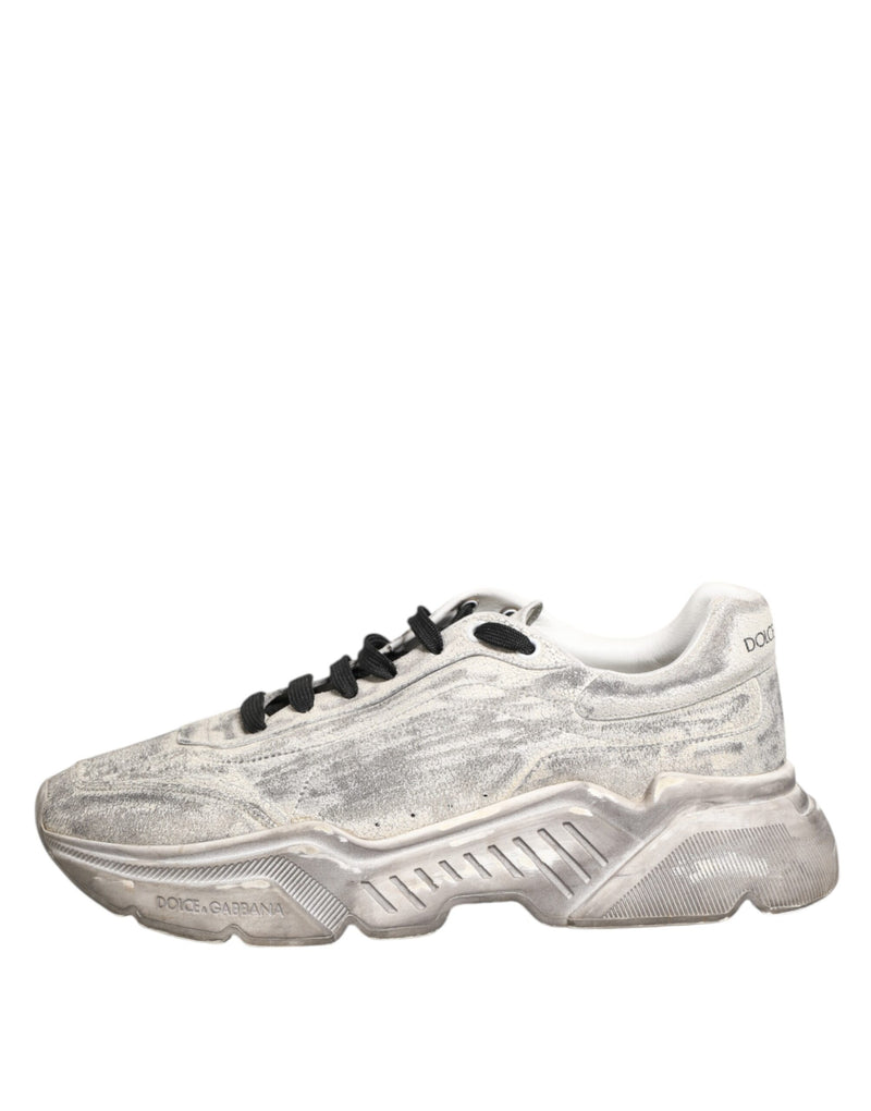 Dolce & Gabbana White Daymaster Low Top Sneakers for Men
