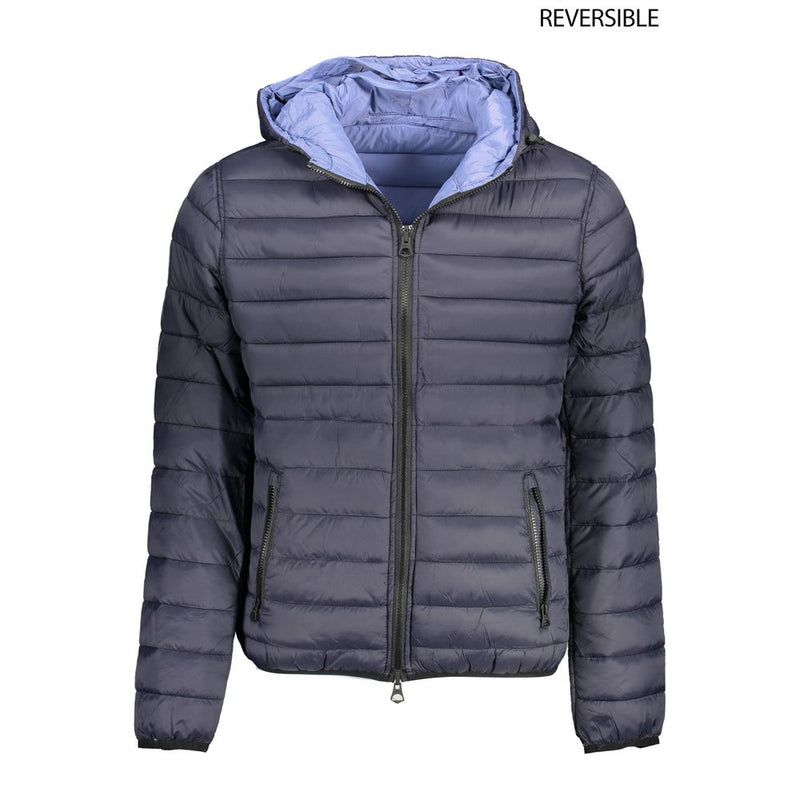 U.S. POLO ASSN. Blue Nylon Reversible Jacket for Men