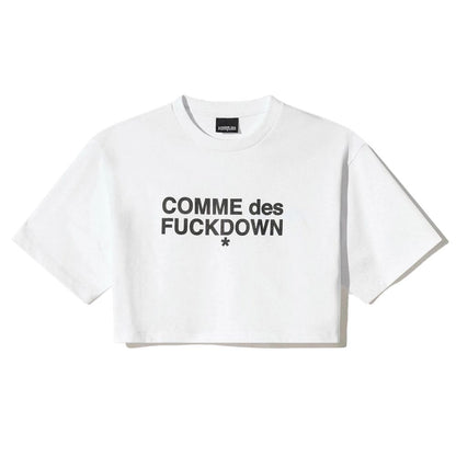 Comme Des Fuckdown Hauts et T-shirts en coton blanc