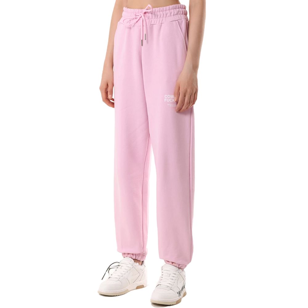 Pantalon de jogging pour femme en coton rose Comme Des Fuckdown