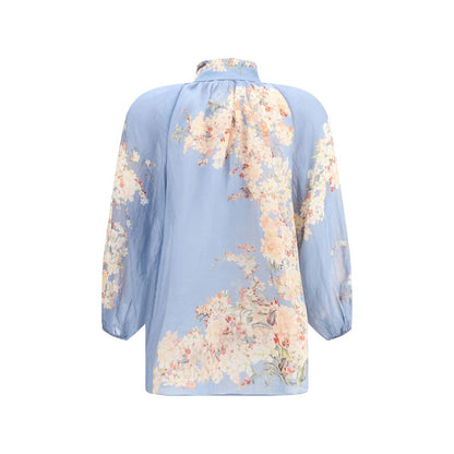 Zimmermann Cascadian Blouse with puff sleeves