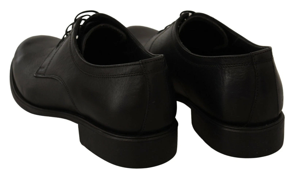 Dolce & Gabbana Chaussures Derby en Cuir Noir pour Hommes