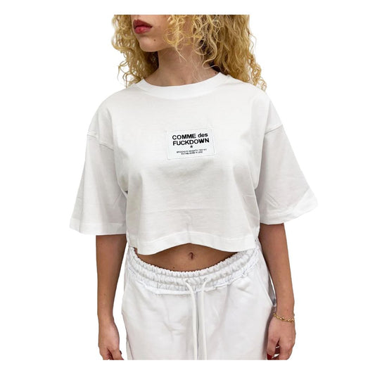 Comme Des Fuckdown Hauts et T-shirts en coton blanc