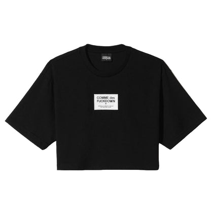 Comme Des Fuckdown Zwarte Katoenen Tops & T-shirts