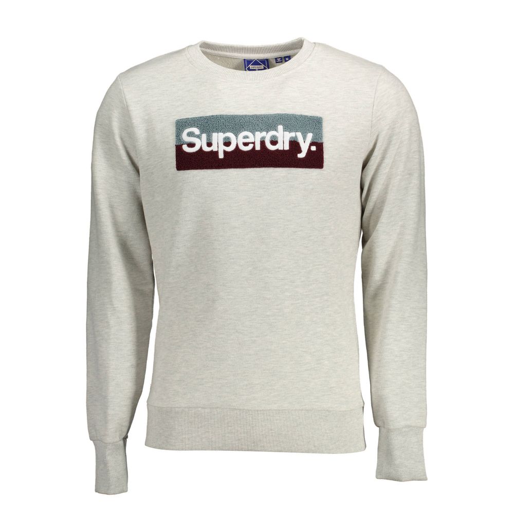 Superdry Gray Cotton Men Sweater - Effortless Style