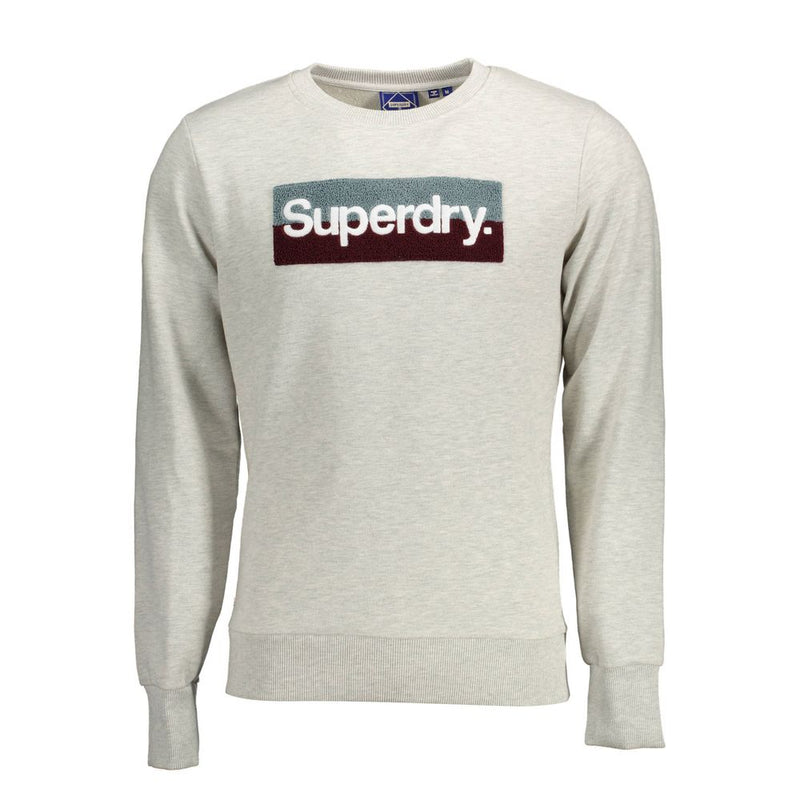 Superdry Gray Cotton Men Sweater - Stylish & Comfortable