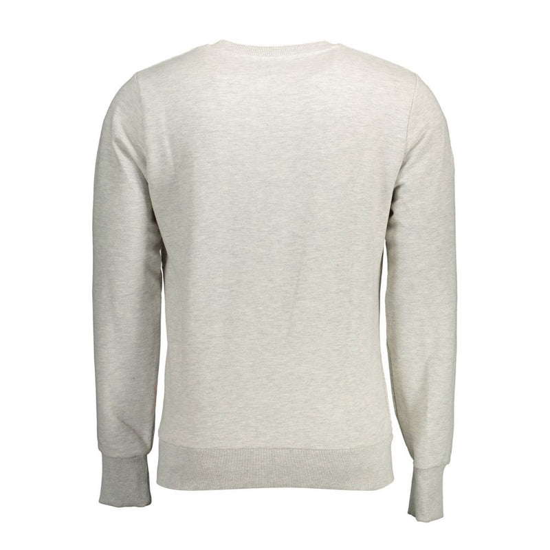 Superdry Gray Cotton Men Sweater - Stylish & Comfortable
