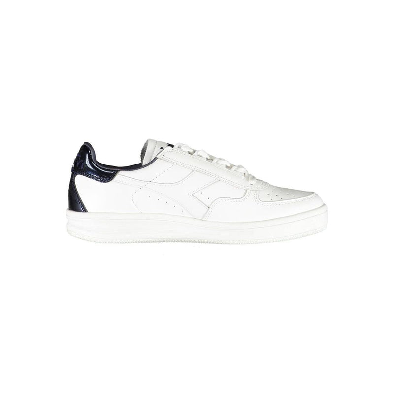 Diadora White Fabric Sneaker - Stylish Comfort for Every Occasion