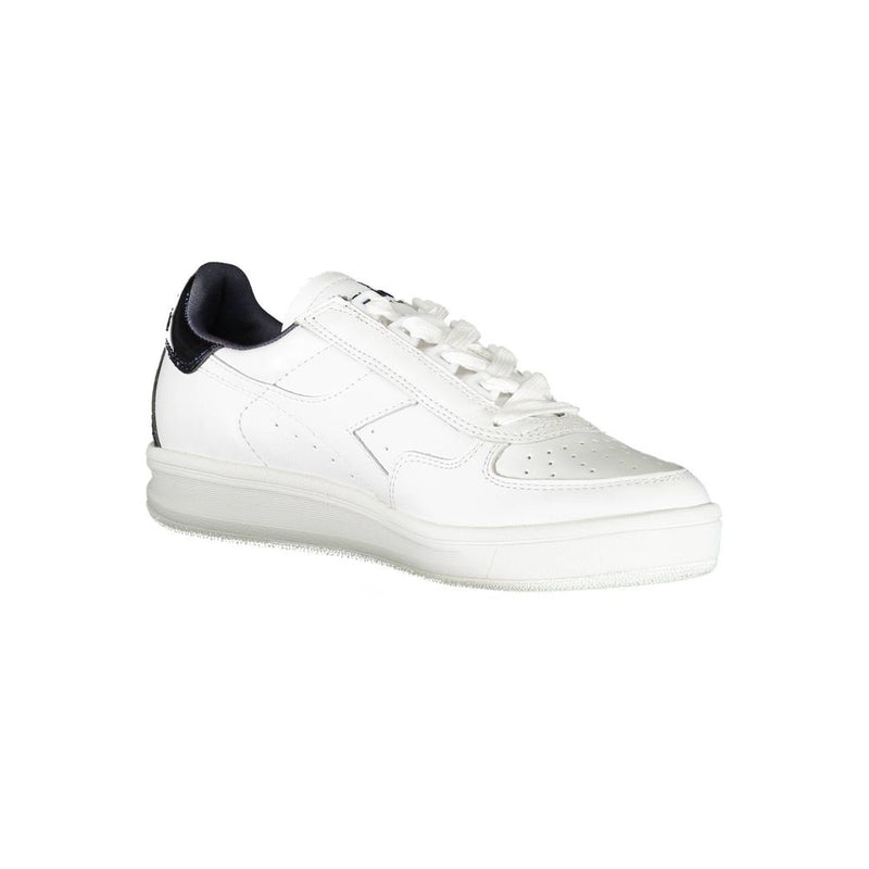 Diadora White Fabric Sneaker - Stylish Comfort for Every Occasion