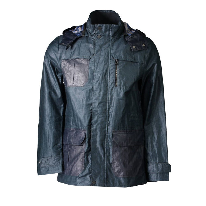 Geox Green Polyester Men Jacket - Modern Luxury Outerwear