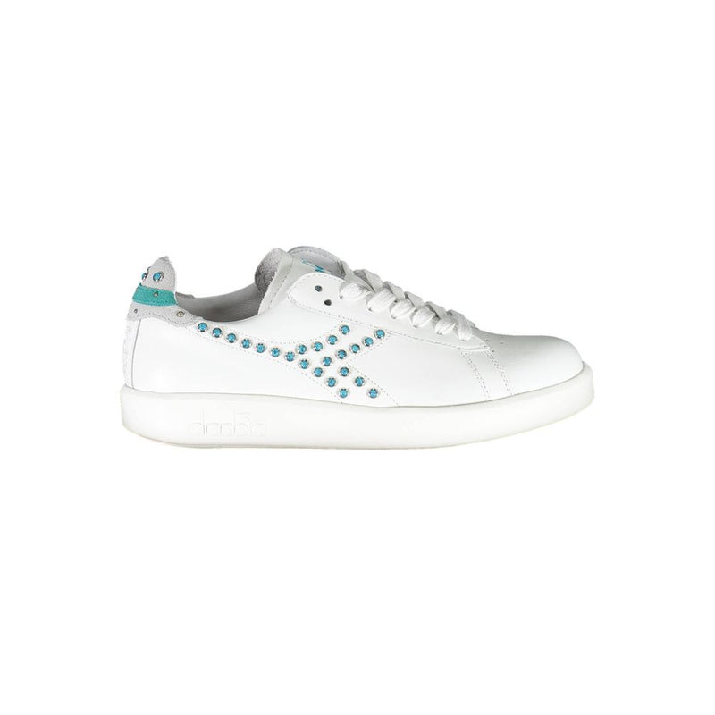 Diadora White Fabric Sneaker - Élégance et Confort
