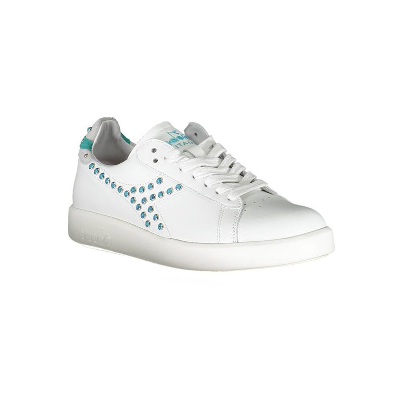 Diadora White Fabric Sneaker - Élégance et Confort