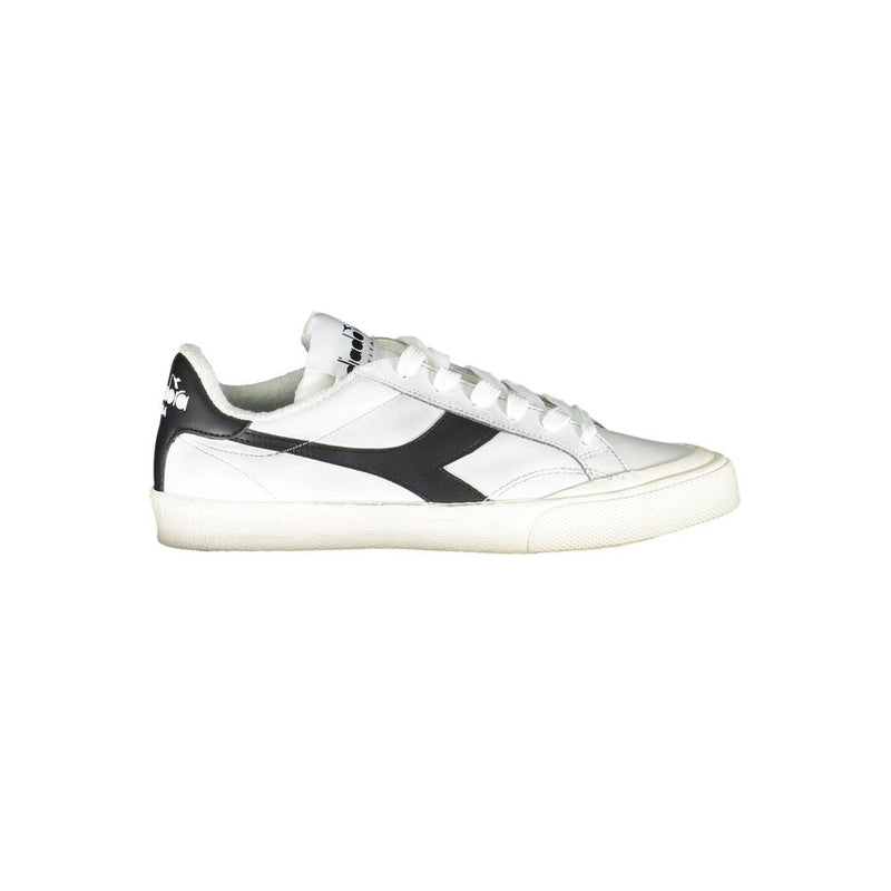 Diadora White Fabric Sneaker - Élégance et Confort au Quotidien