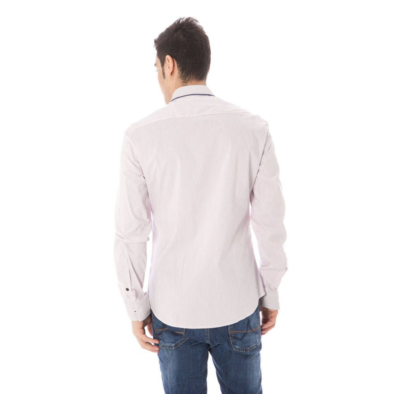 Costume National Pink Cotton Shirt - Italian Collar