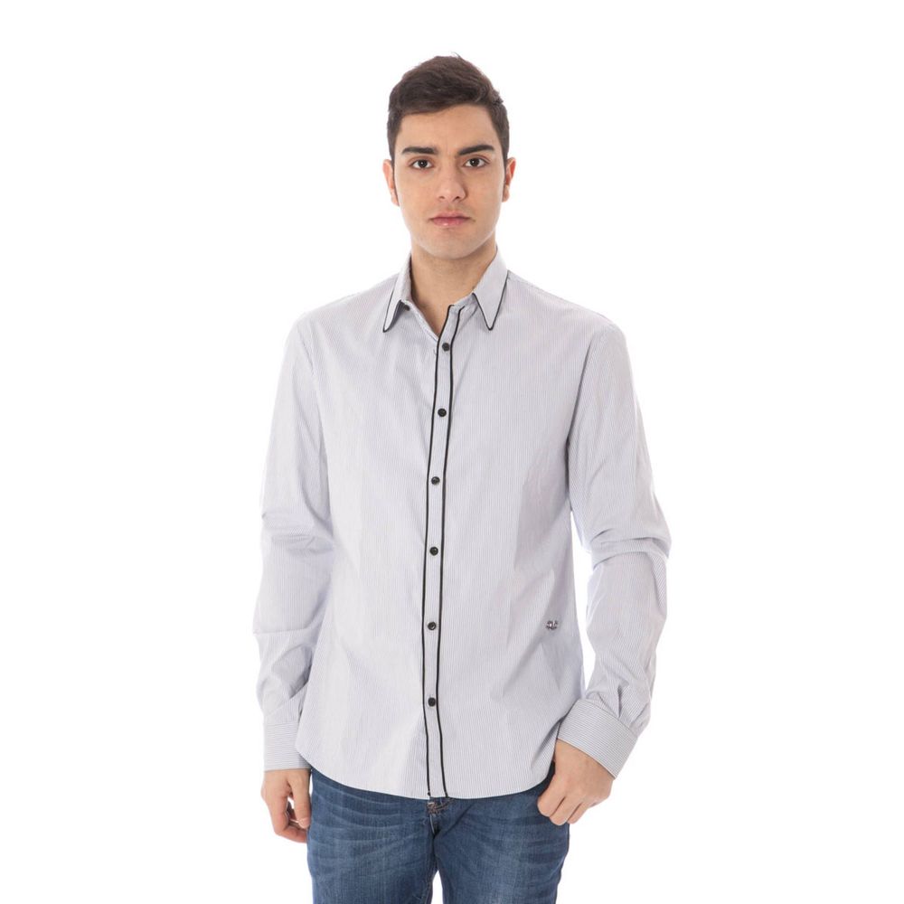 Costume National Chemise en Coton Bleue