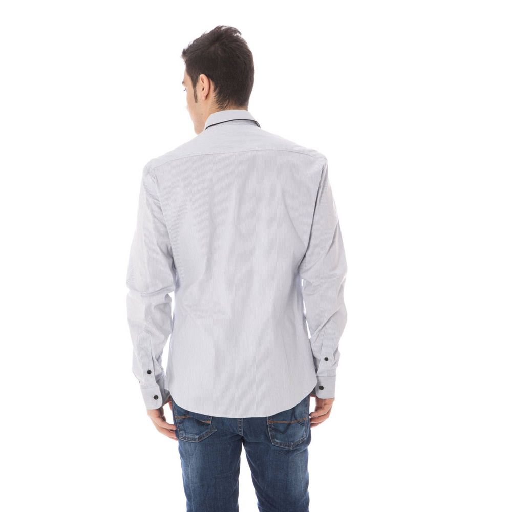 Costume National Chemise en Coton Bleue