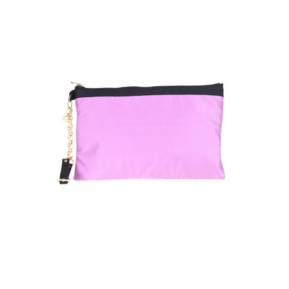 Patrizia Pepe Purple Silk Handbag - Élégance et Fonctionnalité