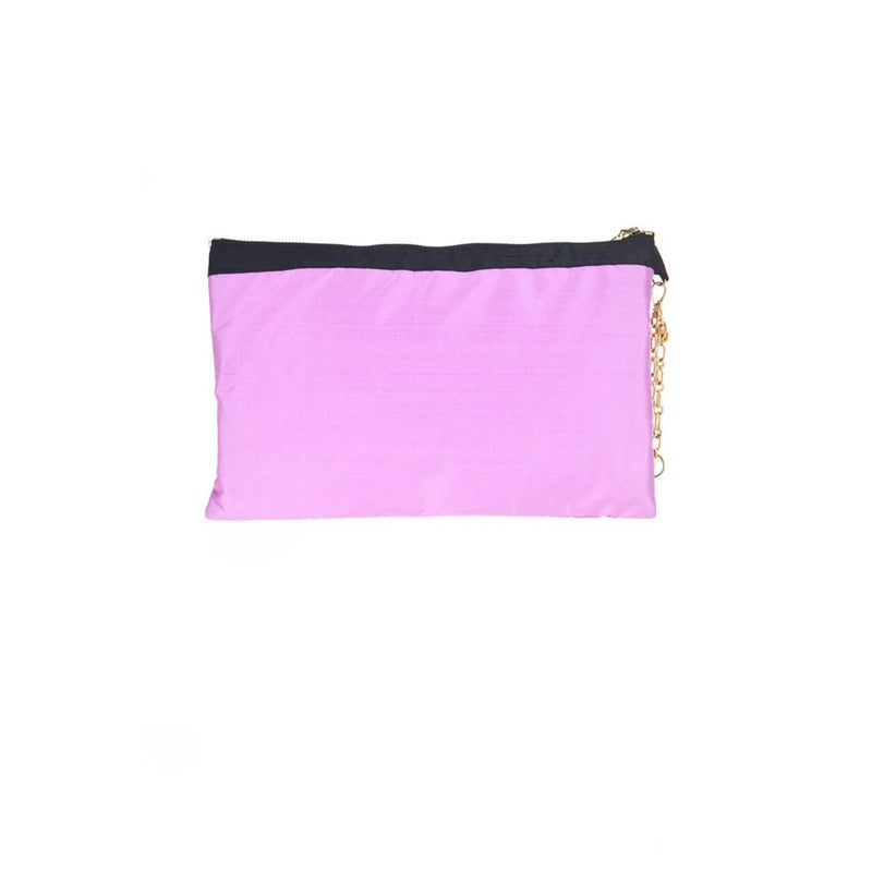 Patrizia Pepe Purple Silk Handbag - Luxurious Accessory for Any Occasion