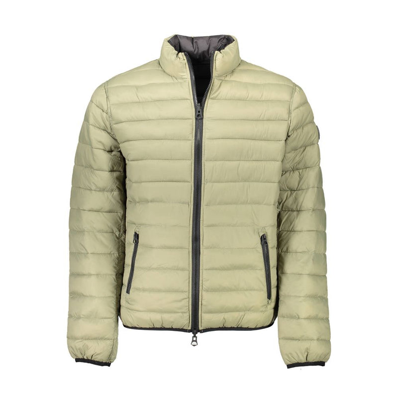 U.S. POLO ASSN. Green Nylon Men Jacket - Versatile Reversible Style