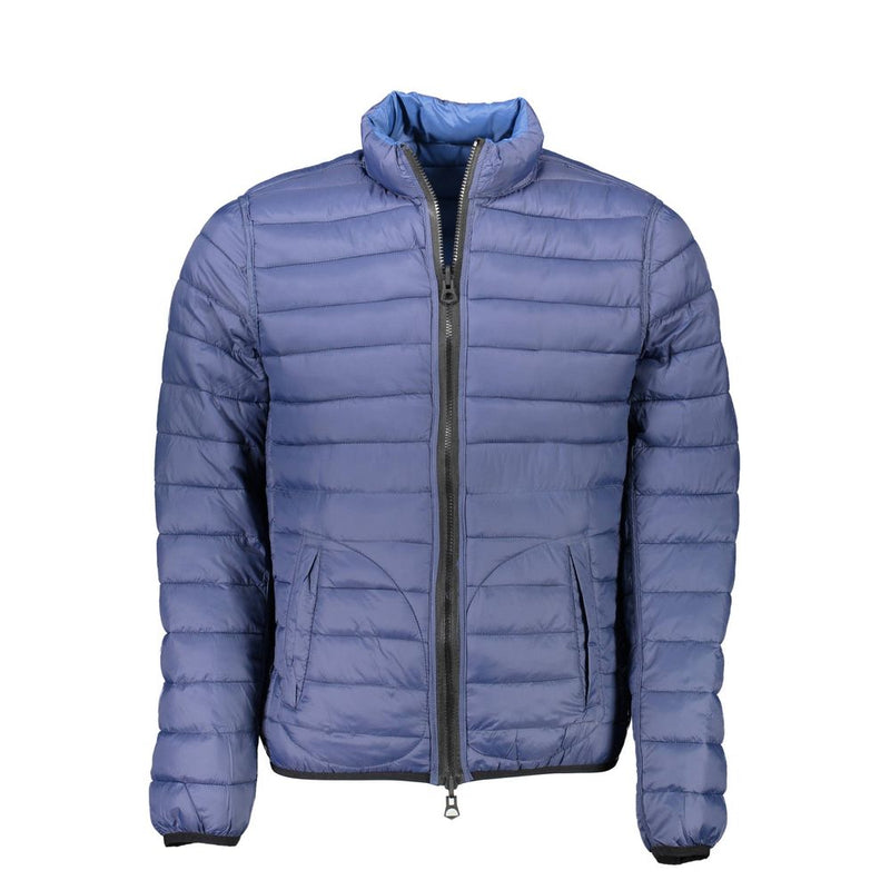 U.S. POLO ASSN. Blue Nylon Men Jacket - Reversible & Stylish