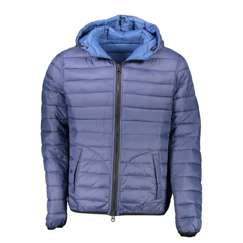 US POLO ASSN. Blauwe nylon heren jas