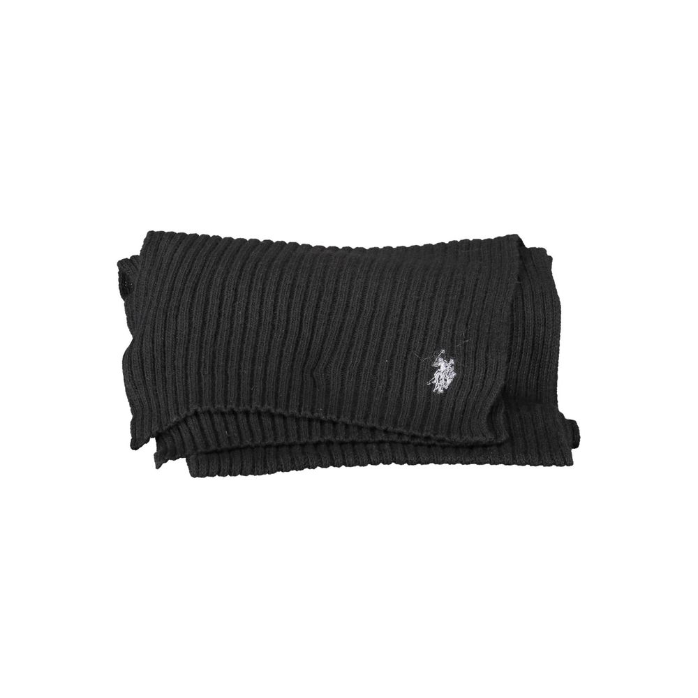 Écharpe en Laine Noire U.S. POLO ASSN.
