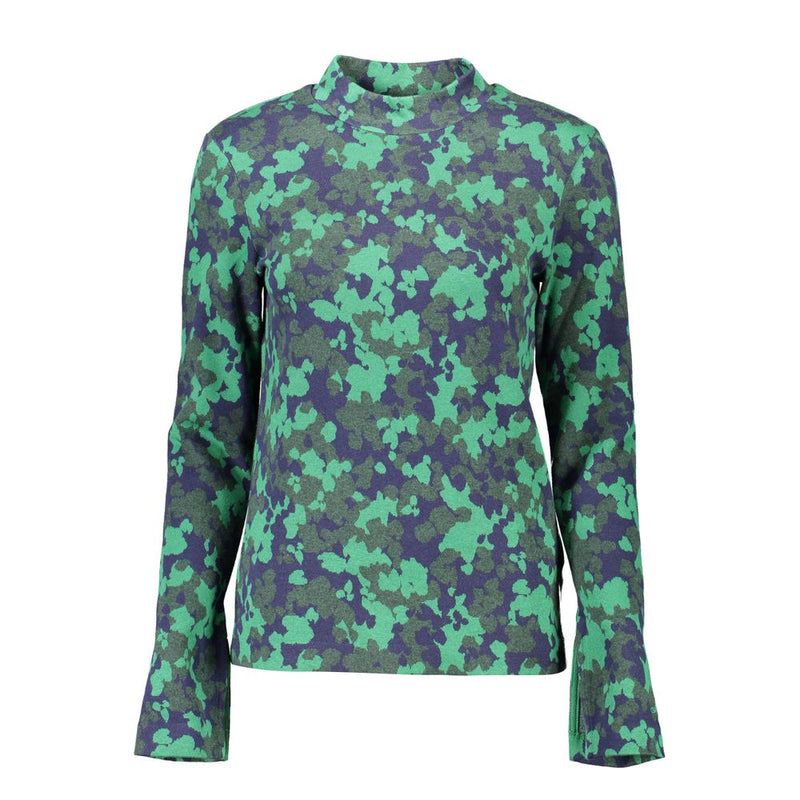 Gant Green Cotton Sweater - Stylish Mock Neck Design