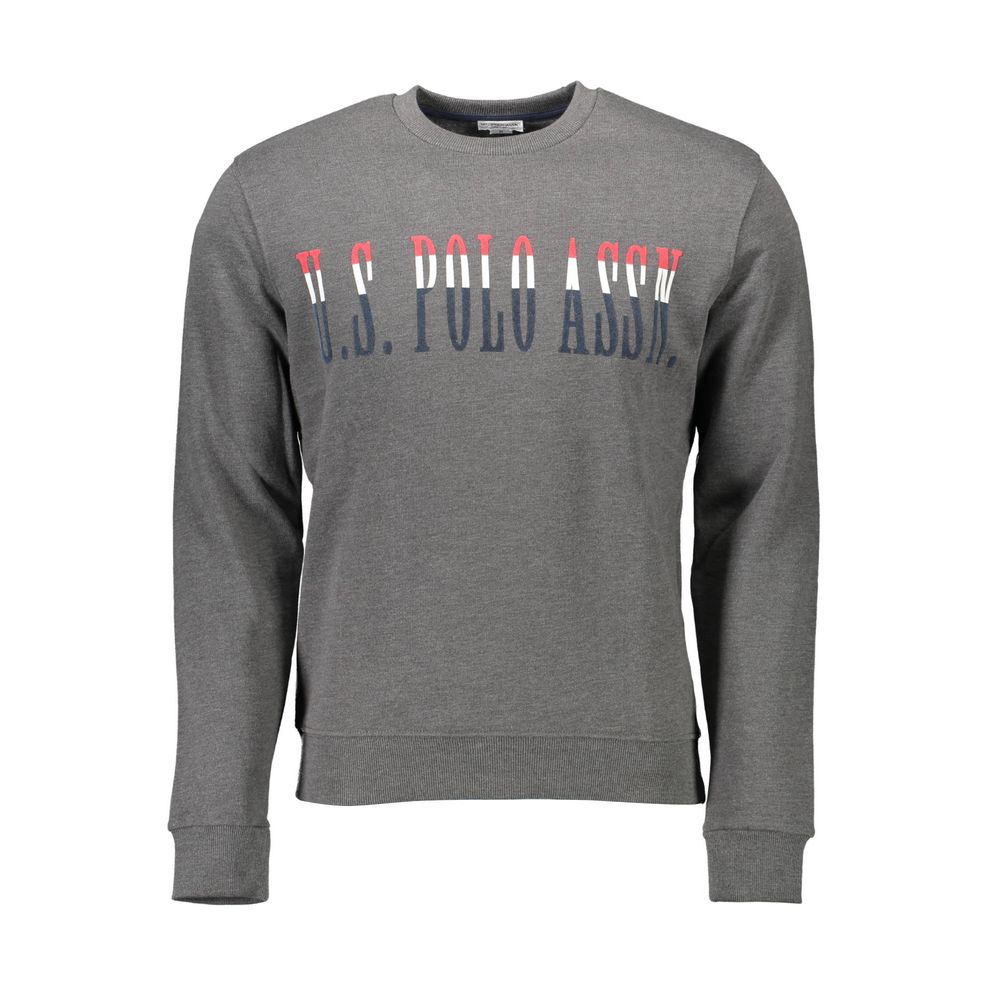U.S. POLO ASSN. Gray Cotton Men Sweater - Stylish Comfort