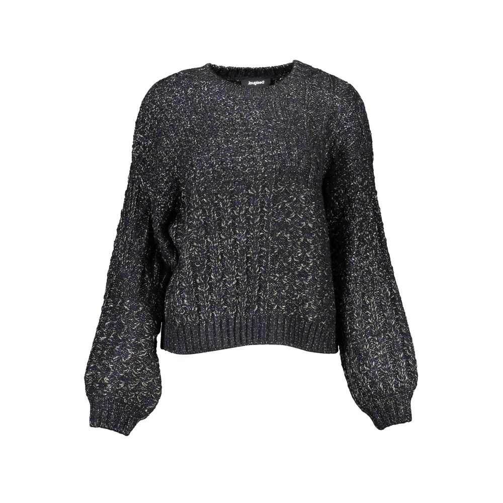 Desigual Black Polyester Sweater - Élégance et Confort pour Femmes