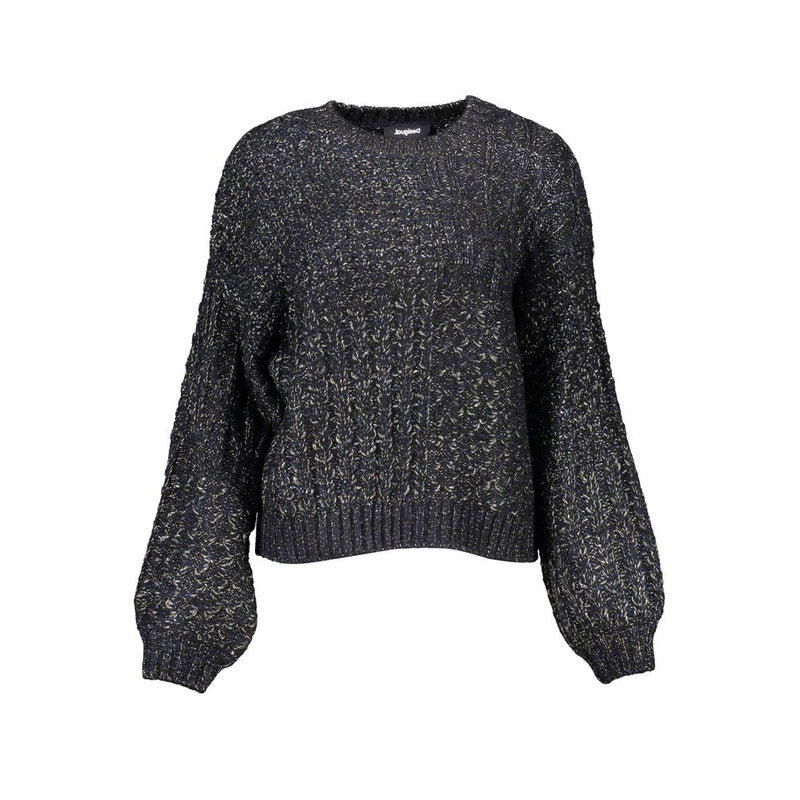 Desigual Black Polyester Sweater - Stylish Comfort for Women