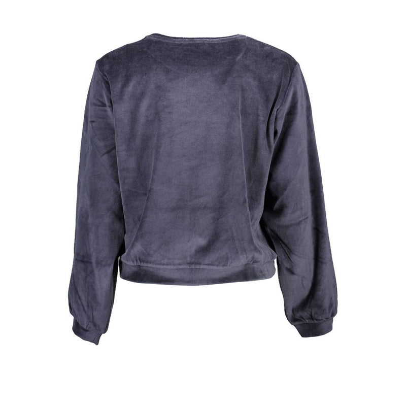 Desigual Blue Cotton Sweater - Stylish Long Sleeve Top