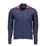 U.S. POLO ASSN. Blue Cotton Sweater with Hood