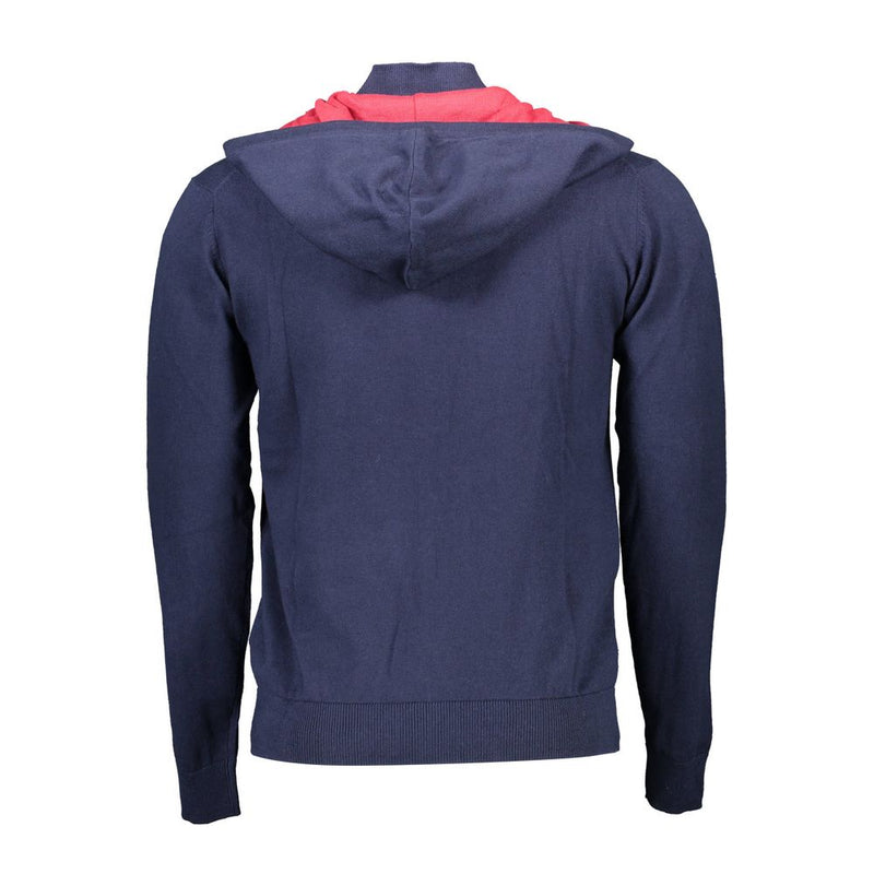 U.S. POLO ASSN. Blue Cotton Sweater with Hood