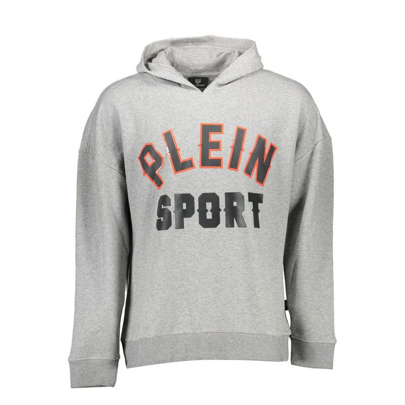 Plein Sport Grigio Sweatshirt pour Hommes en Coton