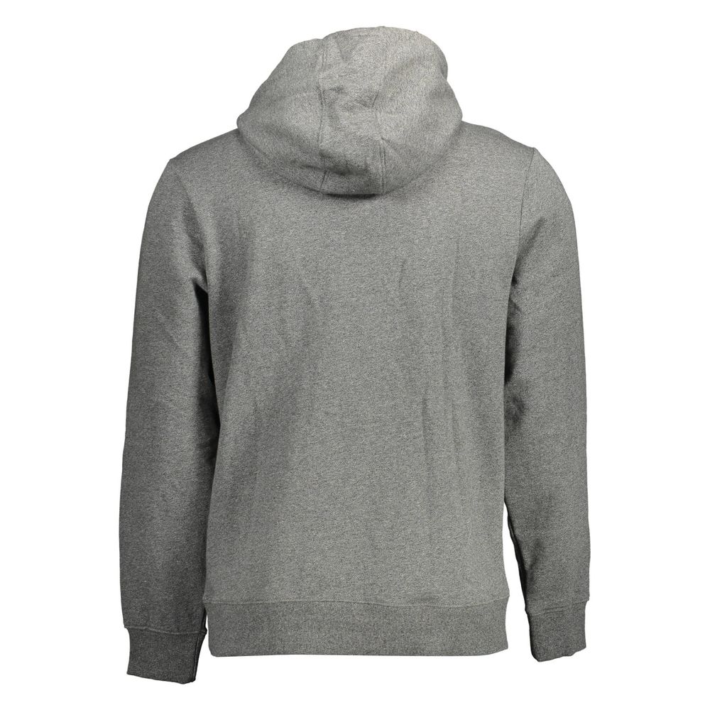 Sweatshirt à capuche en coton bio pour hommes Guess Jeans - Gris