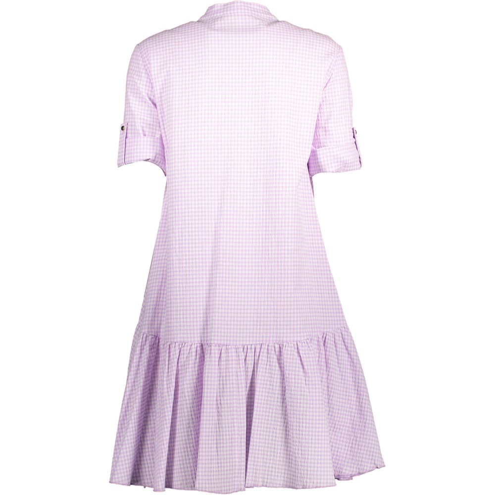 Robe Kocca en Coton Rose - Élégante Robe Courte à Manches 3/4