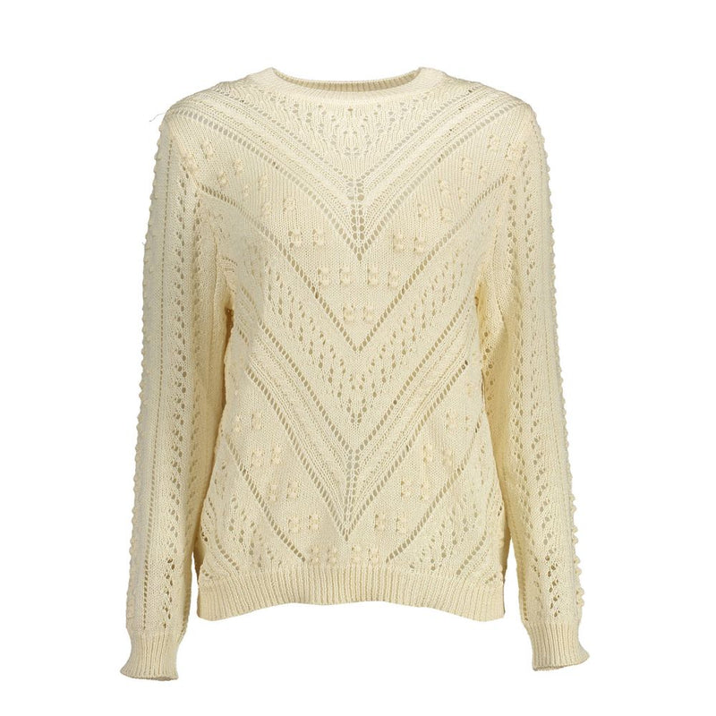 Kocca White Polyester Sweater - Stylish Comfort for Every Occasion