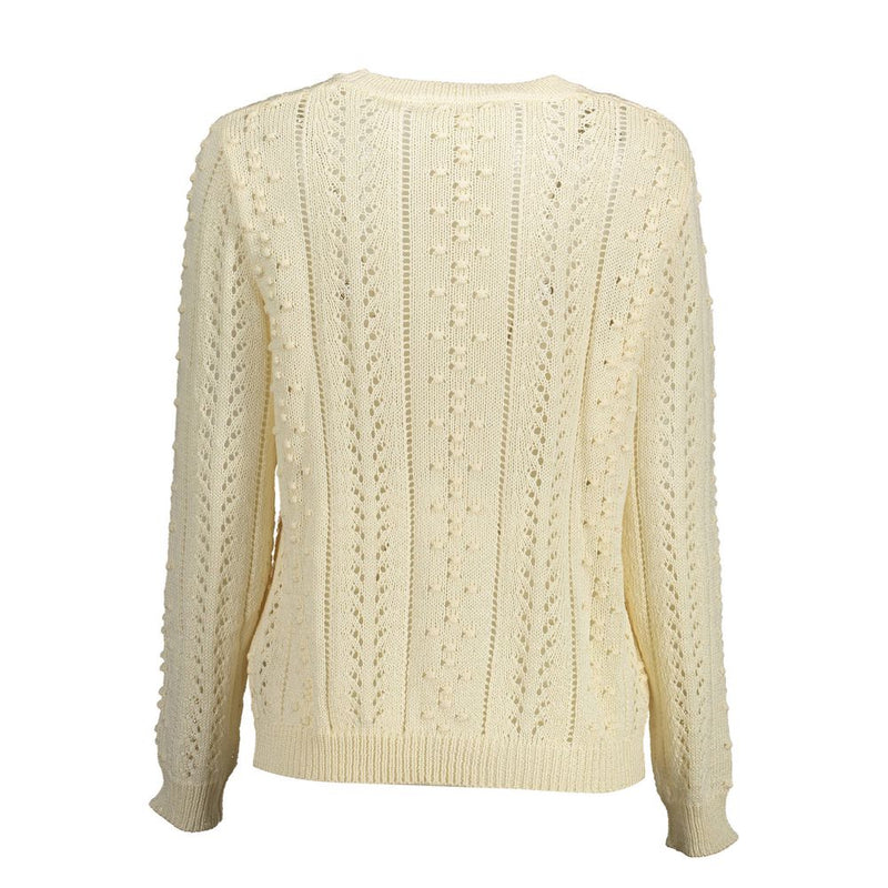 Kocca White Polyester Sweater - Stylish Comfort for Every Occasion