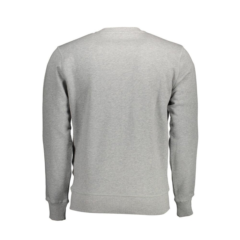 North Sails Gray Cotton Men Sweater - Stylish Nautical Design