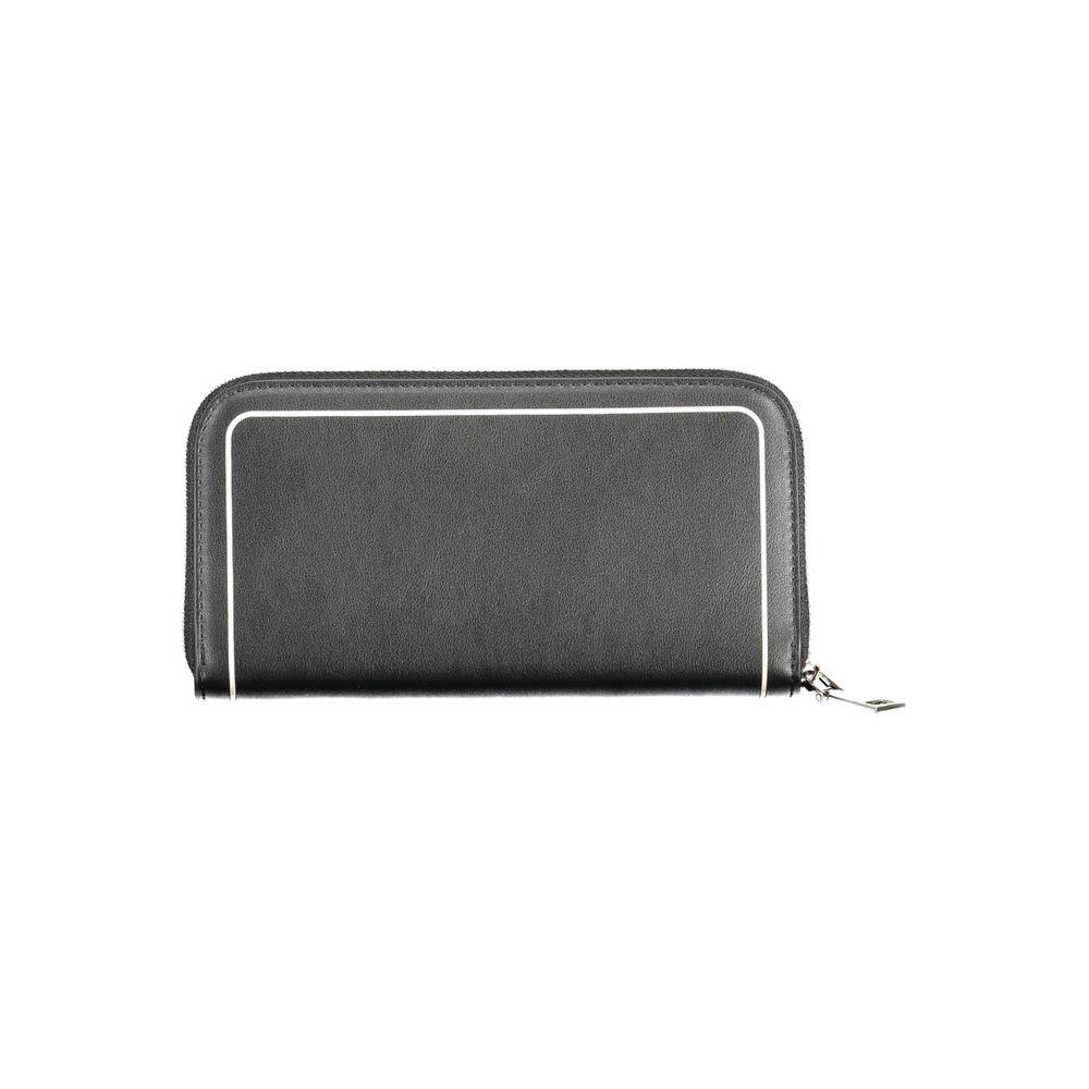 BYBLOS Black Polyethylene Wallet - Élégance et Fonctionnalité
